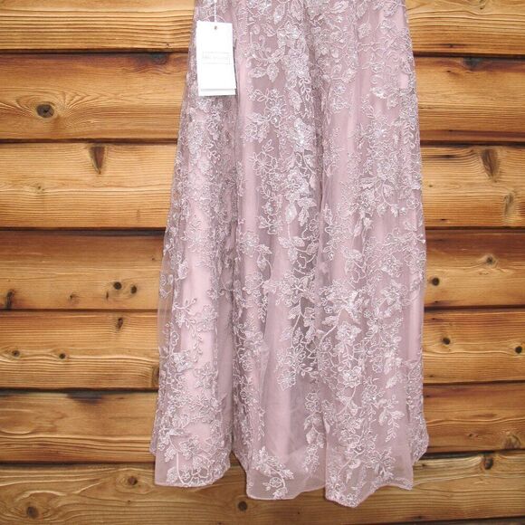 MAC DUGGAL  50665 Womens Embroidered High Neck Cap Sleeve A Line Gown - Picture 12 of 15